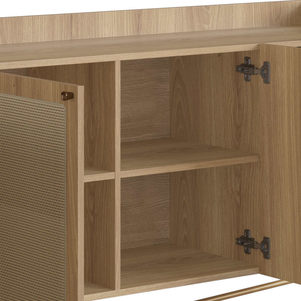 Aparador Balcao Buffet 183 Cm Pes Metal 28935 Oslo Hanover Artesano