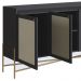 Aparador Balcao Buffet 183 Cm Pes Metal 28935 Oslo Nero Artesano