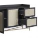Aparador Balcao Buffet 183 Cm Pes Metal 28935 Oslo Nero Artesano