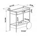 Aparador Bar Com Rodas Decorativas Steel Quadra 27853 Vermont Preto Fosco Artesano