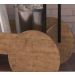 Aparador Bar Com Rodas Decorativas Steel Quadra 27853 Vermont Preto Fosco Artesano