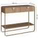 Aparador Organico 2 Gavetas 100 cm 28066 Hanover Dourado Artesano