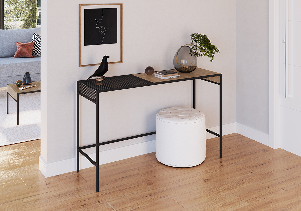 Aparador Para Sala 120cm Est Aço York Hanover Artesano