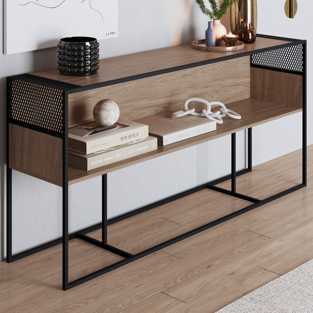 Aparador Para Sala 160cm Est Aço York Hanover Artesano