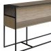 Aparador York Com Nicho 160cm Estrutura Preto Fosco - Hanover