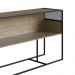 Aparador York Com Nicho 160cm Estrutura Preto Fosco - Hanover
