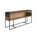Aparador York Com Nicho 160cm Estrutura Preto Fosco - Vermont
