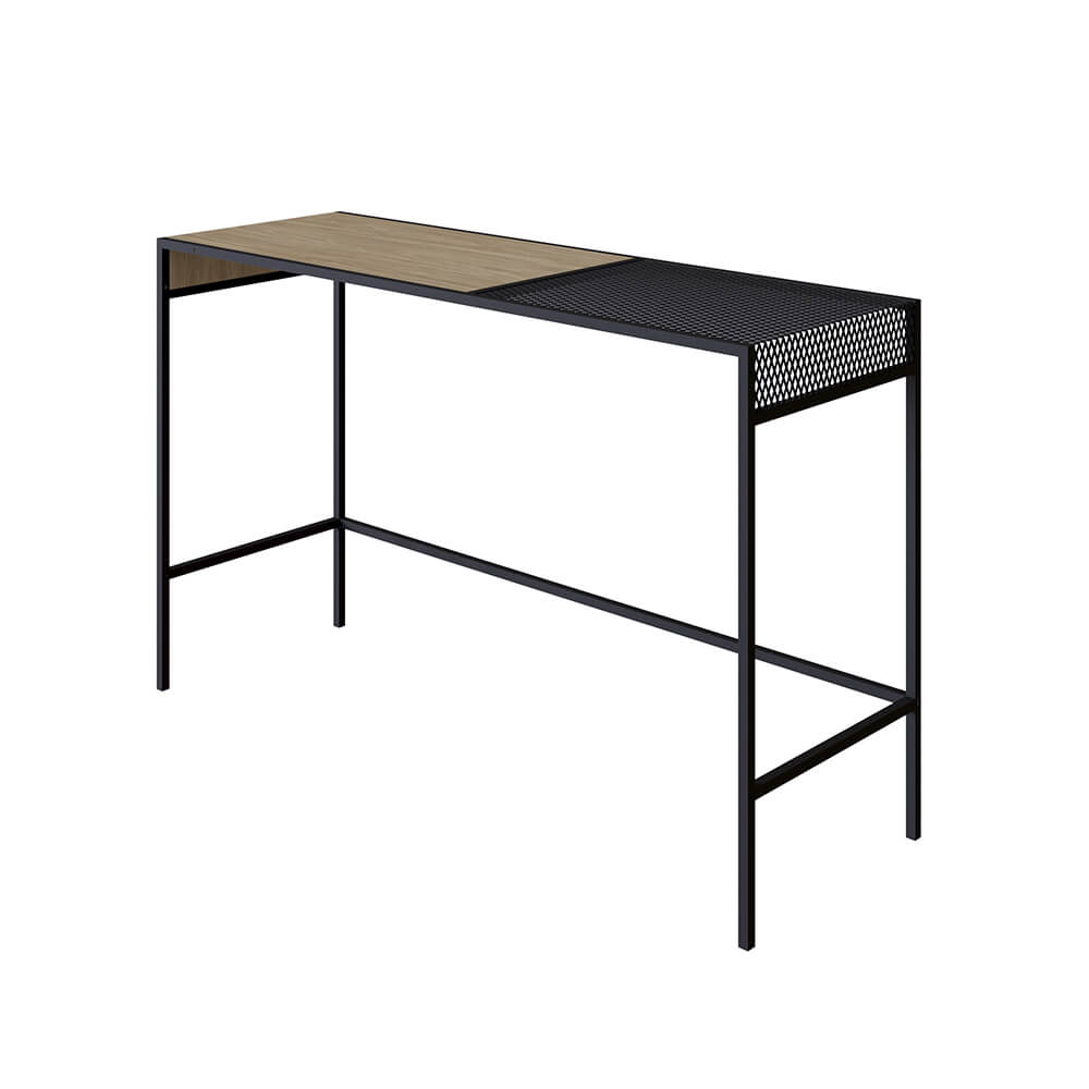 Aparador York Dinâmico 120cm Estrutura Preto Fosco - Hanover