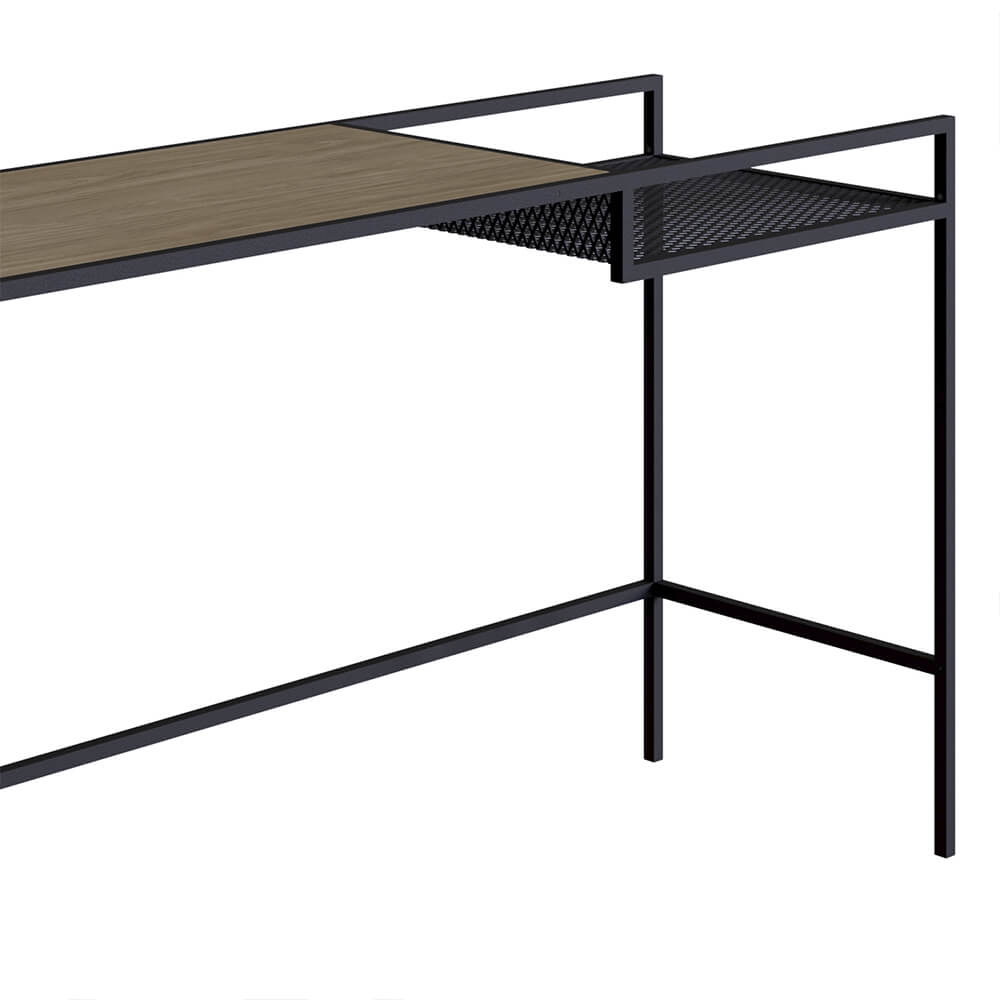 Aparador York Dinâmico 140cm Estrutura Preto Fosco - Hanover