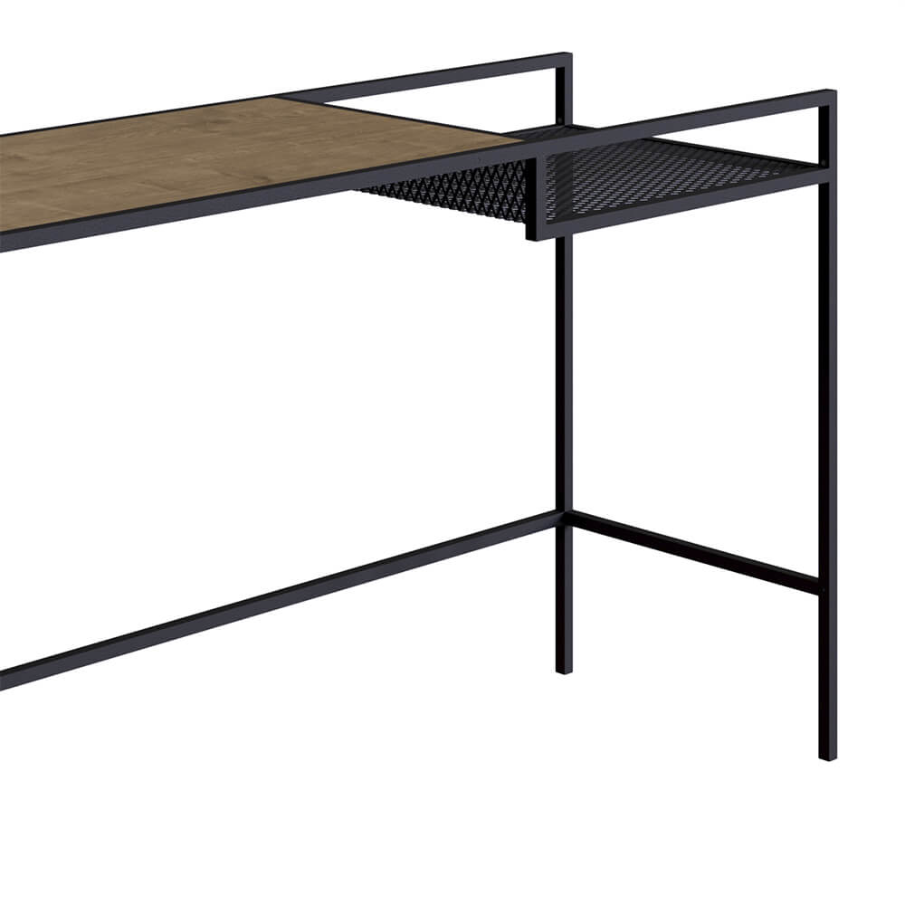 Aparador York Dinâmico 140cm Estrutura Preto Fosco - Vermont