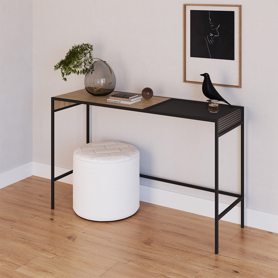 Aparador York Hanover e Preto 120 cm