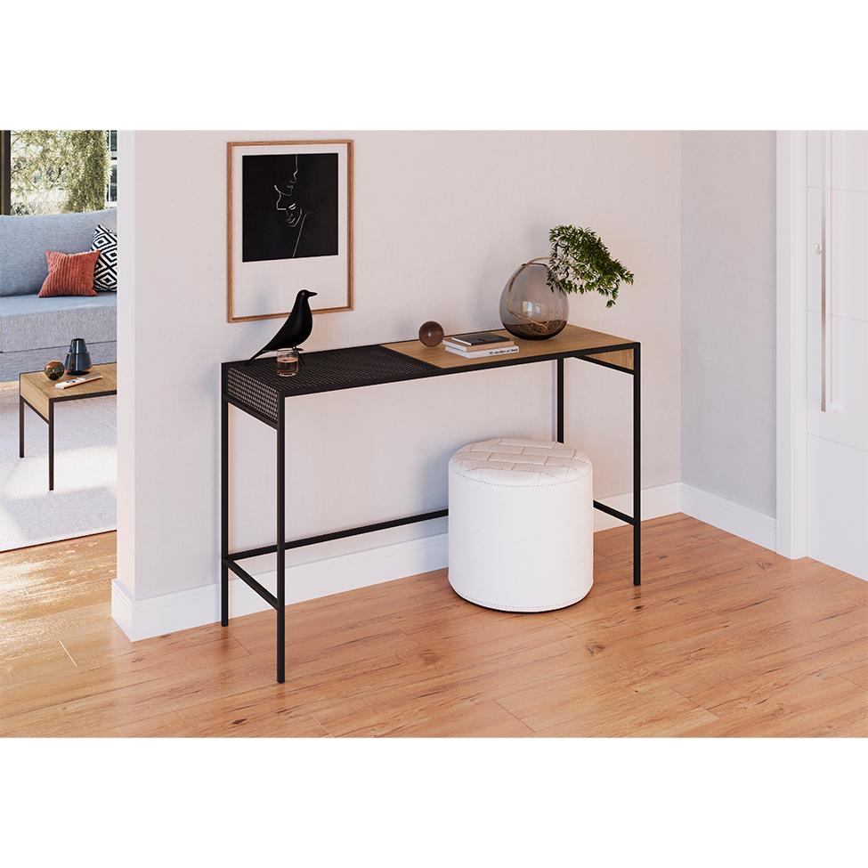 Aparador York Hanover e Preto 120 cm