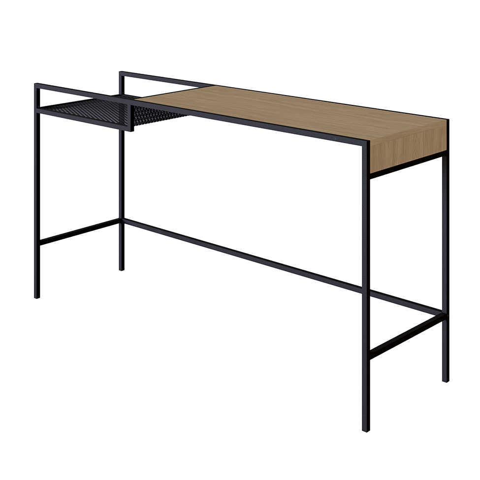 Aparador York Hanover e Preto 140 cm
