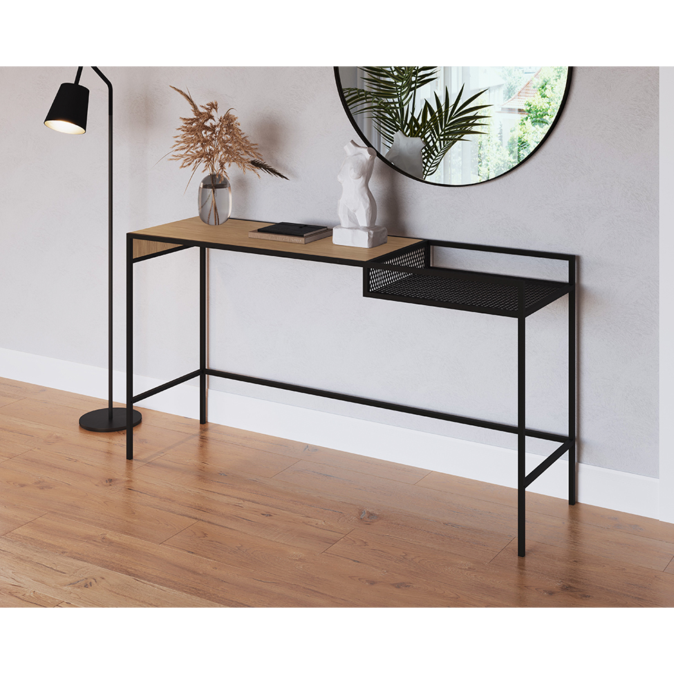 Aparador York Hanover e Preto 140 cm