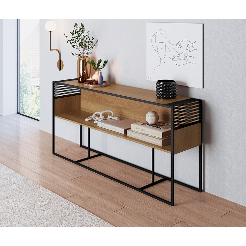 Aparador York Hanover e Preto 160 cm