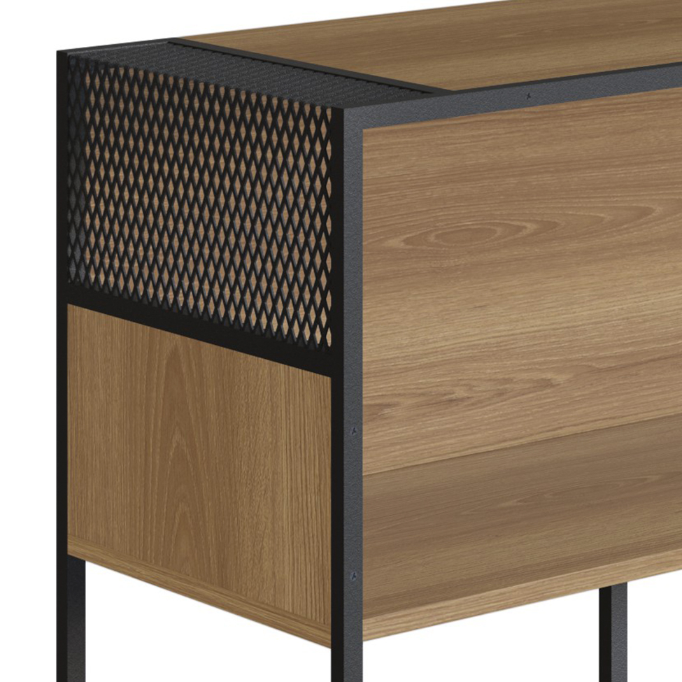 Aparador York Hanover e Preto 160 cm