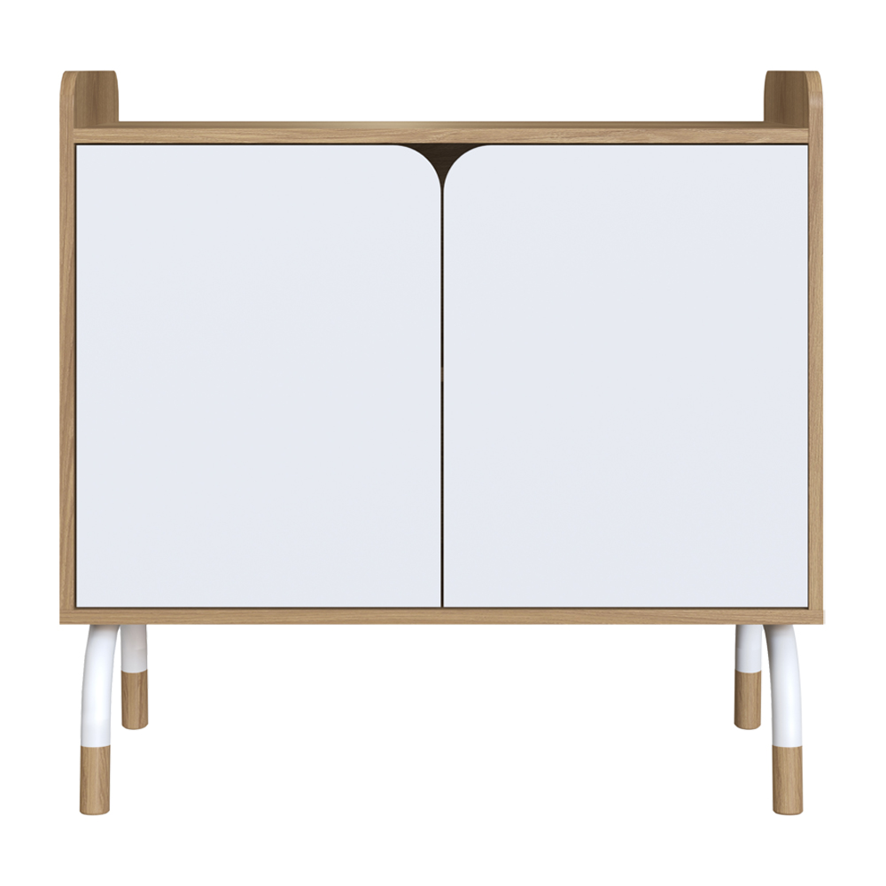 Armario 2 Portas 78x80 cm 27997 Hanover Branco Artesano