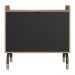 Armario 2 Portas 78x80 cm 27997 Hanover Nero Artesano