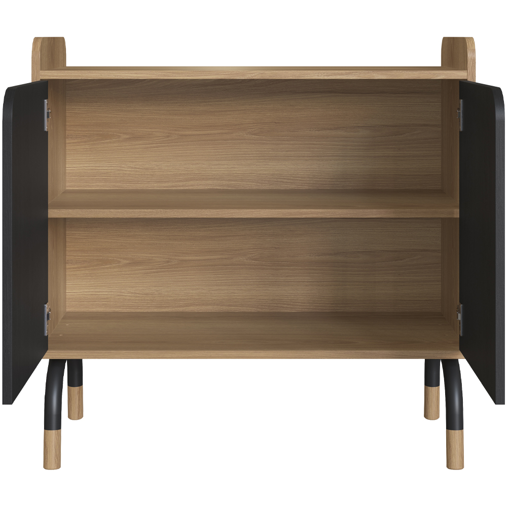Armario 2 Portas 78x80 cm 27997 Hanover Nero Artesano