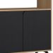 Armario Alto 2 Portas 157x80 cm 27996 Hanover Nero Artesano