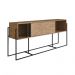 Balcão Buffet York 100cm Estrutura Preto Fosco - Vermont