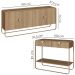 Balcao Buffet E Aparador 180 cm Organica Hanover Dourado Artesano