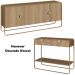 Balcao Buffet E Aparador 180 cm Organica Hanover Dourado Artesano