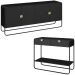 Balcao Buffet E Aparador 180 cm Organica Nero Preto Artesano