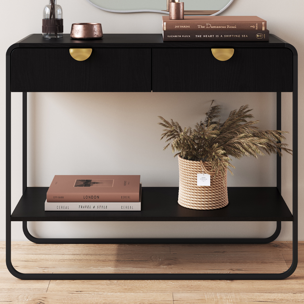 Balcao Buffet E Aparador 180 cm Organica Nero Preto Artesano
