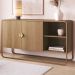 Balcao Buffet Organico 2 Portas 135 cm 28071 Hanover Dourado Artesano