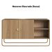 Balcao Buffet Organico 2 Portas 135 cm 28071 Hanover Dourado Artesano