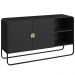 Balcao Buffet Organico 2 Portas 135 cm 28071 Nero Preto Artesano