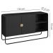 Balcao Buffet Organico 2 Portas 135 cm 28071 Nero Preto Artesano