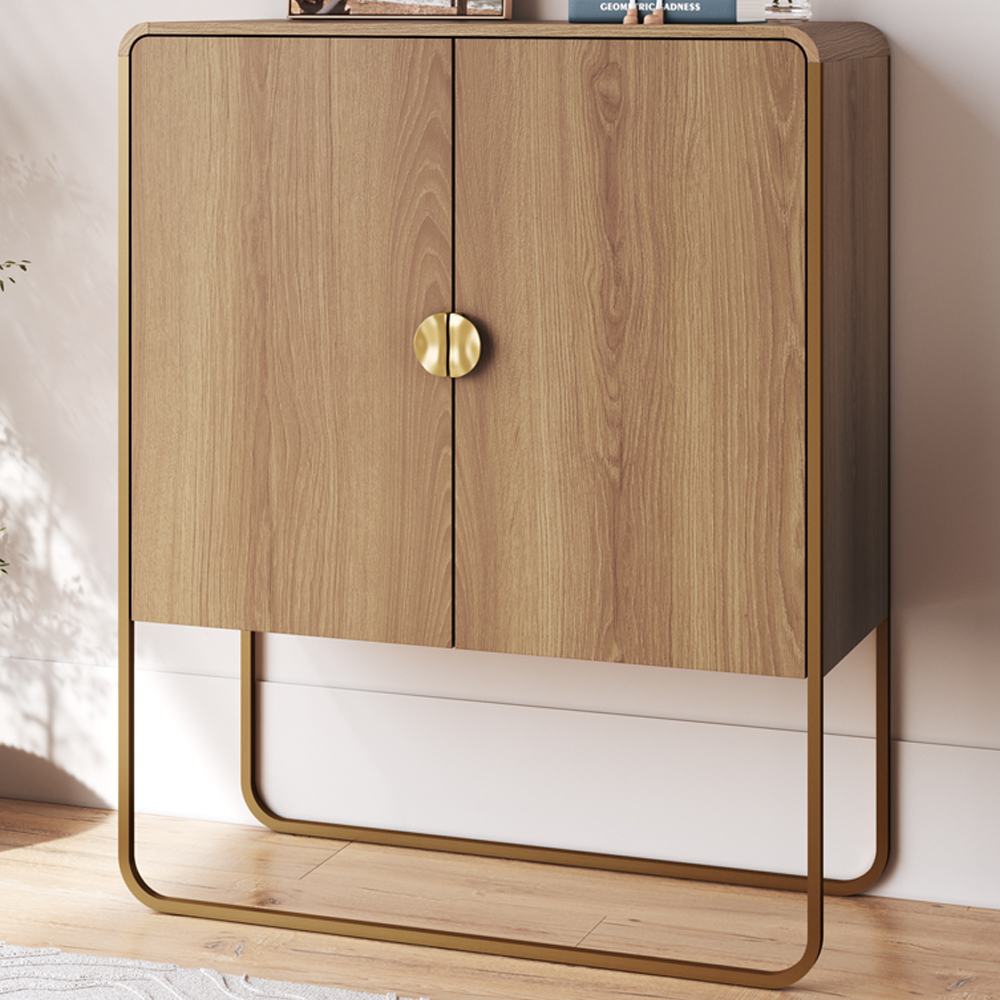 Balcao Buffet Organico 2 Portas 90 cm 28065 Hanover Dourado Artesano