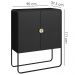 Balcao Buffet Organico 2 Portas 90 cm 28065 Nero Preto Artesano