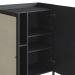 Balcao Cafe Bar 2 Portas 93 Cm Pes Madeira 27929 Oslo Nero Artesano