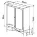Balcao Cafe Bar 2 Portas 93 Cm Pes Metal 28929 Oslo Hanover Artesano
