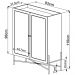 Balcao Cafe Bar 2 Portas 93 Cm Pes Metal 28929 Oslo Nero Artesano