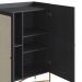 Balcao Cafe Bar 2 Portas 93 Cm Pes Metal 28929 Oslo Nero Artesano