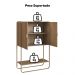 Balcao Cafe Bar Organico 2 Portas 90 cm 28069 Hanover Dourado Artesano