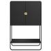 Balcao Cafe Bar Organico 2 Portas 90 cm 28069 Nero Preto Artesano