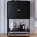 Balcao Cafe Bar Organico 2 Portas 90 cm 28069 Nero Preto Artesano