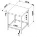 Banqueta Baixa Est Aço Steel Quadra 27823 Vermont Artesano
