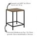 Banqueta Baixa Est Aço Steel Quadra 27823 Vermont Artesano