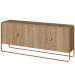 Buffet Aparador Organico 4 Portas 180 cm 28075 Hanover Dourado Artesano