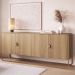 Buffet Aparador Organico 4 Portas 180 cm 28075 Hanover Dourado Artesano