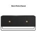 Buffet Aparador Organico 4 Portas 180 cm 28075 Nero Preto Artesano