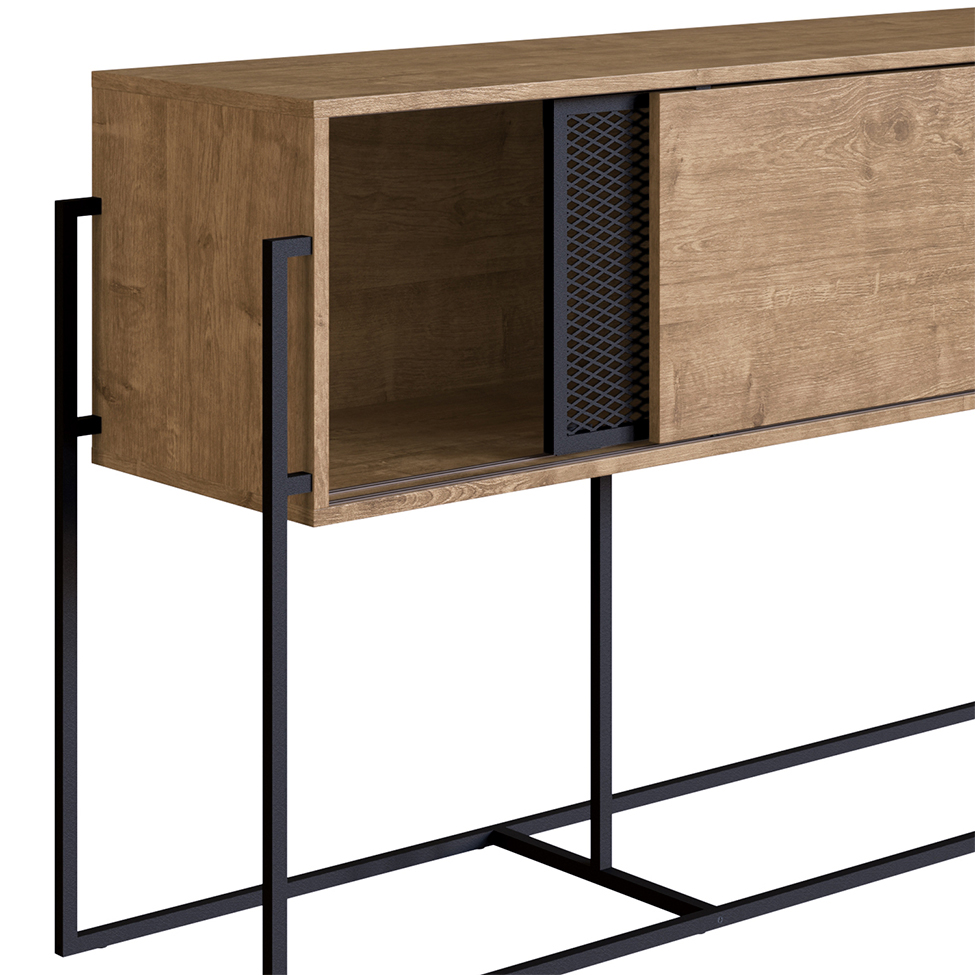 Buffet Balcão York 2 PT Vermont e Preto