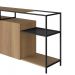 Buffet Bar Dinâmico York 135cm Estrutura Preto Fosco - Hanover