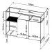 Buffet Bar Dinâmico York 135cm Estrutura Preto Fosco - Hanover